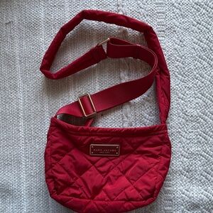 Marc Jacobs Cherry Red Quilted Crossbody Bag